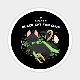 Lucky’ s Black Cat Fan Club Magnet